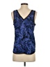 Halogen 100% Polyester Blue Sleeveless Blouse Size S - photo 2
