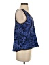 Halogen 100% Polyester Blue Sleeveless Blouse Size S - photo 4
