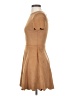 Aqua Solid Tan Casual Dress Size S - photo 5