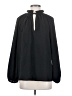H&M 100% Polyester Black Long Sleeve Blouse Size S - photo 1