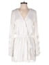 Entro 100% Polyester Metallic White Romper Size M - photo 1