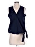 MICHAEL Michael Kors Blue Sleeveless Blouse Size S - photo 1