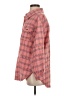 Unbranded Plaid Orange Long Sleeve Button-Down Shirt Size S - photo 5