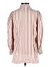 Sandro Stripes Tan Orange 3/4 Sleeve Button-Down Shirt Size XS (0) - photo 2
