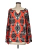 Cremieux 100% Polyester Orange Long Sleeve Blouse Size M - photo 1