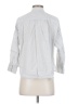 Everlane 100% Cotton Stripes Silver 3/4 Sleeve Button-Down Shirt Size 4 - photo 2