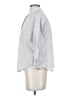 Everlane 100% Cotton Stripes Silver 3/4 Sleeve Button-Down Shirt Size 4 - photo 5