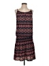 Veronica M. 100% Polyester Print Burgundy Casual Dress Size S - photo 1