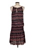 Veronica M. 100% Polyester Print Burgundy Casual Dress Size S - photo 2
