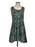 Unbranded Print Teal Casual Dress Size XS (estimated) - photo 1