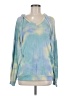 Pink Lily Tie-dye Blue Sweatshirt Size M - photo 1