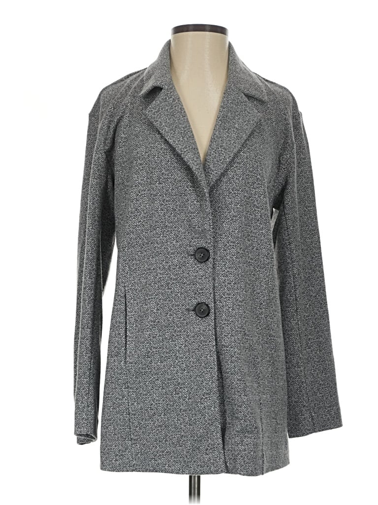 Pre-owned Avec Les Filles Coat In Gray