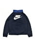 Nike 100% Polyester Blue Zip Up Hoodie Size 4 - photo 2