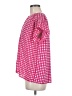 Ann Taylor 100% Polyester Polka Dots Pink Short Sleeve Blouse Size M - photo 5