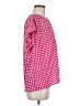 Ann Taylor 100% Polyester Polka Dots Pink Short Sleeve Blouse Size M - photo 4