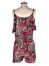 Hype 100% Viscose Animal Print Red Romper Size XL - photo 2