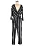Express Stripes Black Jumpsuit Size L - photo 1