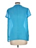 MICHAEL Michael Kors 100% Polyester Blue Short Sleeve Blouse Size L - photo 2