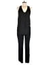 Caribbean Queen 100% Polyester Solid Black Jumpsuit Size L - photo 1