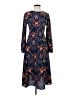 I. Madeline 100% Polyester Paisley Blue Casual Dress Size XS - photo 1
