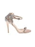 FSJ Silver Tan Heels Size 9 - photo 1