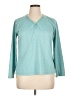 Croft & Barrow Teal Long Sleeve Henley Size XL - photo 1