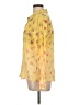 Mystree 100% Rayon Floral Yellow Long Sleeve Blouse Size L - photo 5