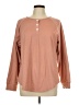 Unbranded Tan Long Sleeve Henley Size L - photo 1