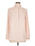 Ann Taylor LOFT 100% Polyester Pink Long Sleeve Blouse Size L - photo 1