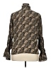 Rungolee 100% Silk Black Long Sleeve Silk Top Size XL - photo 2