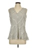DKNY 100% Polyester Ivory Sleeveless Top Size 10 - photo 1