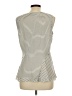 DKNY 100% Polyester Ivory Sleeveless Top Size 10 - photo 2