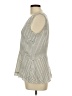 DKNY 100% Polyester Ivory Sleeveless Top Size 10 - photo 5