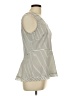 DKNY 100% Polyester Ivory Sleeveless Top Size 10 - photo 4