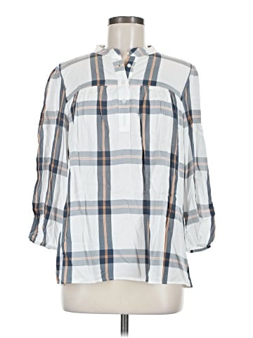 Ann Taylor LOFT Outlet 3/4 Sleeve Button-Down Shirt (view 1)