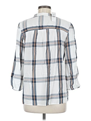 Ann Taylor LOFT Outlet 3/4 Sleeve Button-Down Shirt (view 2)