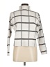 Max Studio Checkered-gingham Ivory Turtleneck Sweater Size M - photo 1