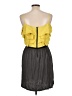 Elle 100% Polyester Color Block Gray Casual Dress Size L - photo 2