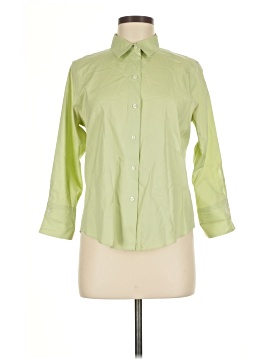 Petite Sophisticate 3/4 Sleeve Button Down Shirt