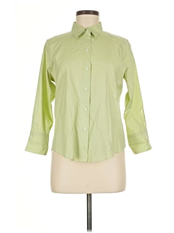 Petite Sophisticate 3/4 Sleeve Button-Down Shirt (view 1)