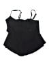 Aqua Green Solid Black Swimsuit Top Size 1X - photo 1