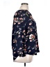 Fun2Fun Floral Blue Long Sleeve Blouse Size XL - photo 4