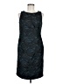 Taylor Paisley Teal Cocktail Dress Size 8 - photo 1
