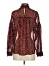 Zara Animal Print Red Long Sleeve Blouse Size S - photo 2