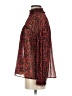 Zara Animal Print Red Long Sleeve Blouse Size S - photo 5