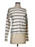 MNG Stripes Ivory Turtleneck Sweater Size XS - photo 1