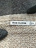 Pink Clover Metallic Tan Pullover Sweater Size M - photo 7