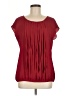 Ann Taylor LOFT 100% Polyester Red Short Sleeve Blouse Size M - photo 1