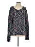 Minkpink 100% Acrylic Tweed Teal Blue Pullover Sweater Size S - photo 1