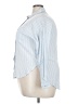 J.ING 100% Rayon Stripes Blue Long Sleeve Button-Down Shirt Size 3XEstimated - photo 5